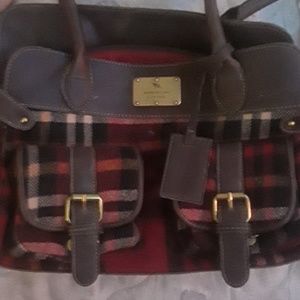 American living plaid purse